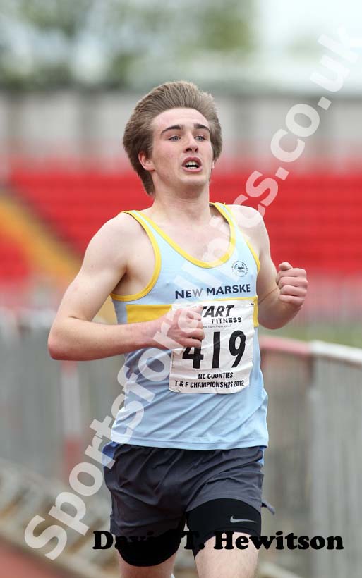 Charles Pasco (New Marske) winner of the under-17 1500 and 3000 metres.